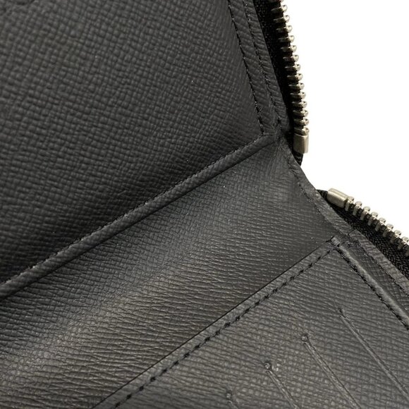 LOUIS VUITTON Zippy Wallet Vertical M30510 Rubber Marine Taiga CA4189 - Picture 6 of 7